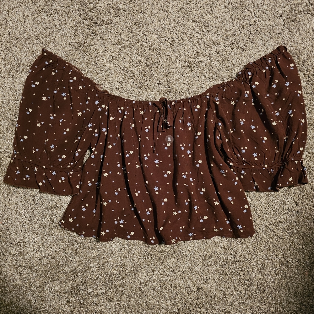 LA Hearts Crop Top Size Medium